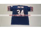 Chicago Bears #34 Payton Blue M&N With Small Number Jerseys