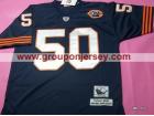 Chicago Bears #50 Singletary Blue M&N With Big Number Jerseys