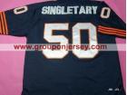 Chicago Bears #50 Singletary Blue M&N With Big Number Jerseys