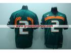 Miami Hurricanes #2 No Name Green NCAA Football Jerseys