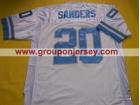 Detroit Lions #20 SANDERS white M&N jerseys