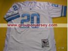 Detroit Lions #20 SANDERS white M&N jerseys