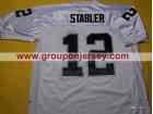 Oakland Raiders #12 KEN STABLER M.N 1976 white jerseys