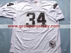 Oakland Raiders #34 BO JACKSON white M&N jerseys