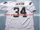 Oakland Raiders #34 BO JACKSON white M&N jerseys