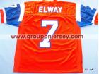 Denver Broncos #7 John Elway Mitchell&Ness Orange Jerseys