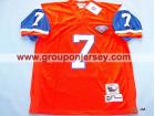 Denver Broncos #7 John Elway Mitchell&Ness Orange Jerseys