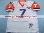 Denver Broncos #7 John Elway Mitchell&Ness White Jerseys