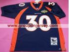 Denver Broncos #30 Davis Blue Throwback Jerseys