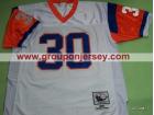 Denver Broncos #30 Davis White Throwback Jerseys