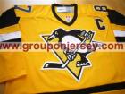 Pittsburgh Penguins #87 Sidney Crosby Yellow Throwback CCM Hockey Jersey