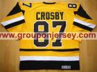 Pittsburgh Penguins #87 Sidney Crosby Yellow Throwback CCM Hockey Jersey