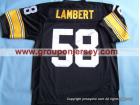 Pittsburgh Steelers #58 Lambert Black M&N Jerseys