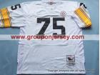 Pittsburgh Steelers #75 Greene White M&N Jerseys