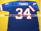 Buffalo Bills #34 THURMAN THOMAS Blue 75TH M&N Jerseys