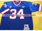 Buffalo Bills #34 THURMAN THOMAS Blue 75TH M&N Jerseys