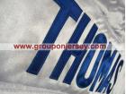 Buffalo Bills #34 Thurman Thomas  White Throwback 75th Superbowl Jersey