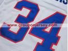 Buffalo Bills #34 Thurman Thomas  White Throwback 75th Superbowl Jersey