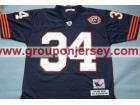 Chicago Bears #34 Payton Blue M&N With Big Number Jerseys