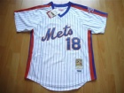 New York Mets #18 Darryl Strawberry White Throwback Jerseys