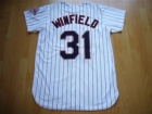 San Diego Padres #31 Dave Winfield White With Black Strip M&N Jerseys