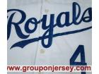 Kansas City Royals #4 Alex Gordon White Cool Base Jersey