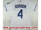 Kansas City Royals #4 Alex Gordon White Cool Base Jersey