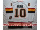 Vancouver Canucks #10 Pavel Bure White CCM Throwback Jersey