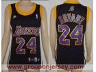 Los Angeles Lakers #24 Bryant Black Women NBA Jersey