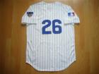 Chicago Cubs #26 Billy Williams White Strip 1969 Throwback Jersey