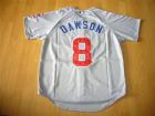 Chicago Cubs #8 Andre Dawson Gray Jersey