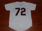 Chicago White Sox #72 Carlton Fisk White 1990 Home Throwback Jersey