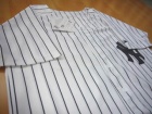 New York Yankees #2 Derek Jeter White Strip Jersey