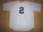 New York Yankees #2 Derek Jeter White Strip Jersey