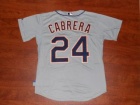 Detroit Tigers #24 Miguel Cabrera Grey Cool Base Jersey