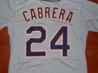 Detroit Tigers #24 Miguel Cabrera Grey Cool Base Jersey