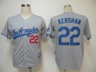 Los Angeles Dodgers #22 KERSHAW Gray Cool Base Jerseys