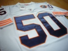 Chicago Bears #50 Mike Singletary White Throwback Jersey