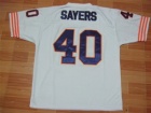 Chicago Bears #40 Gale Sayers White Throwback Jersey