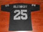 Oakland Raiders #25 Fred Biletnikoff Black Throwback Jersey