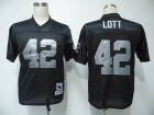 Oakland Raiders #42 LOTT Throwback black Jerseys