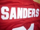 San Francisco 49ers #21 Deion Sanders Red Throwback Jersey