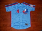 Montreal Expos #4 Delino DeShields Blue 1982 Thorwback Jersey