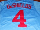 Montreal Expos #4 Delino DeShields Blue 1982 Thorwback Jersey