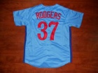 Montreal Expos #37 Steve Rodgers Blue 1982 Throwback Jersey