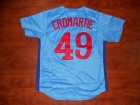 Montreal Expos #49 Warren Cromartie Blue 1982 Throwback Jersey