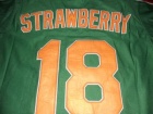 New York Mets #18 Darryl Strawberry Green Throwback Jersey