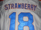 New York Mets #18 Darryl Strawberry Grey Throwback Jersey