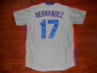 New York Mets #17 Keith Hernandez Grey 1987 Throwback Jersey