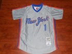 New York Mets #1 Mookie Wilson Grey 1987 Throwback Jersey